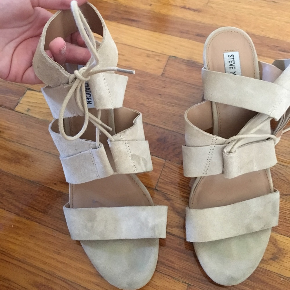 Steve Madden lace up booties